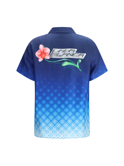 CASABLANCA Orchid Logo Shirt