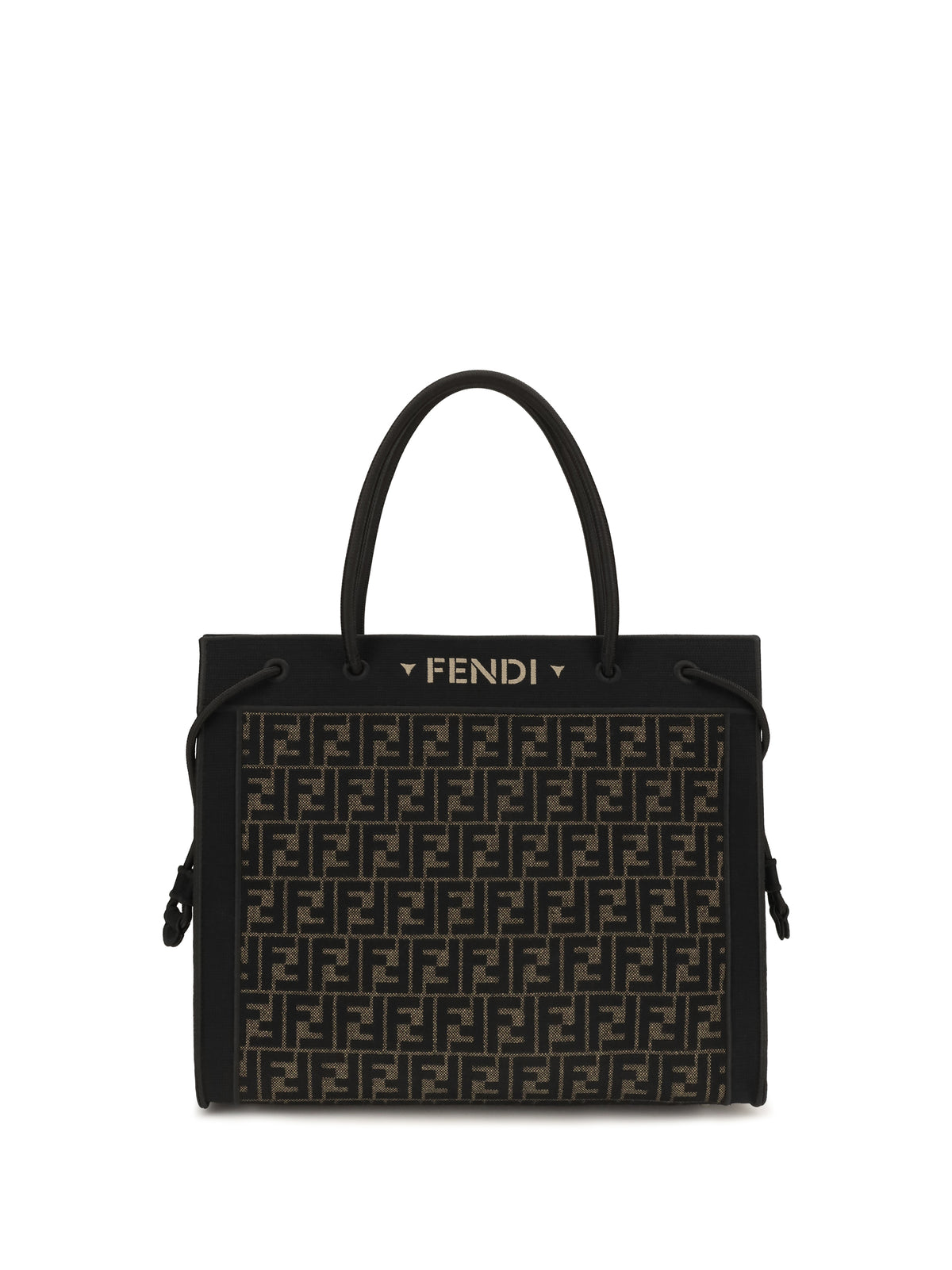 Fendi Large Magic FF logo Shopping Bag - Tobacco Moro