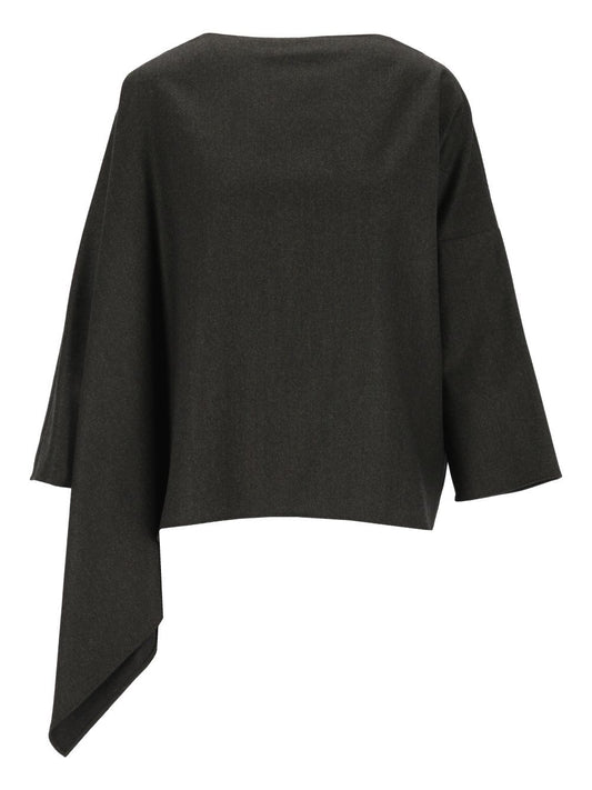 Dusan Asymmetric Blouse - Grey