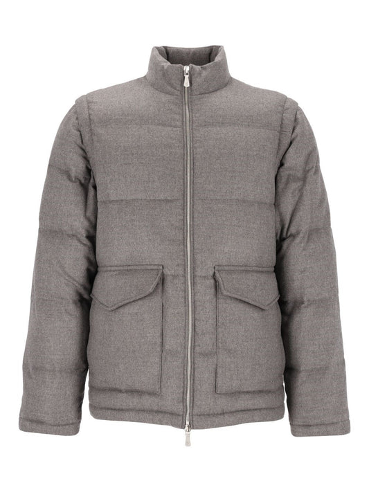 Eleventy Down Jacket - Grey