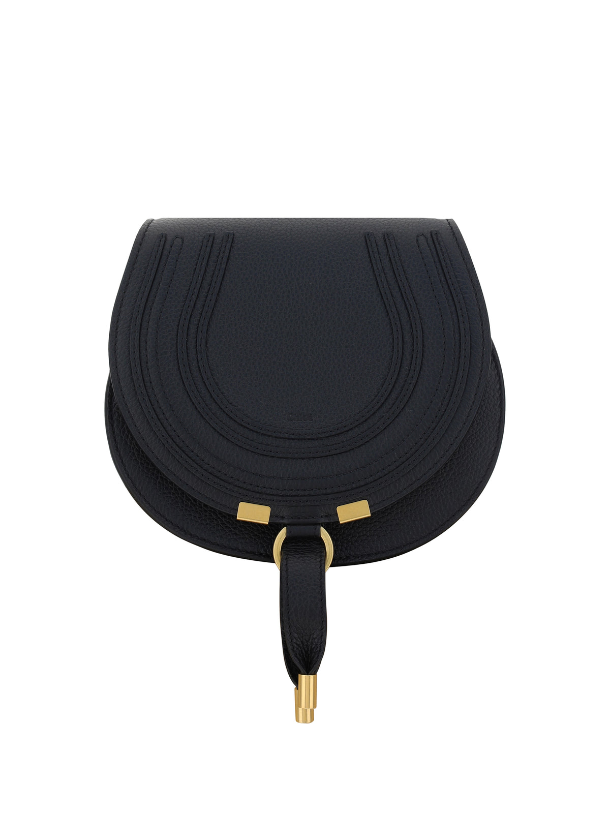 Chloé Small Marcie leather Shoulder Bag - Black