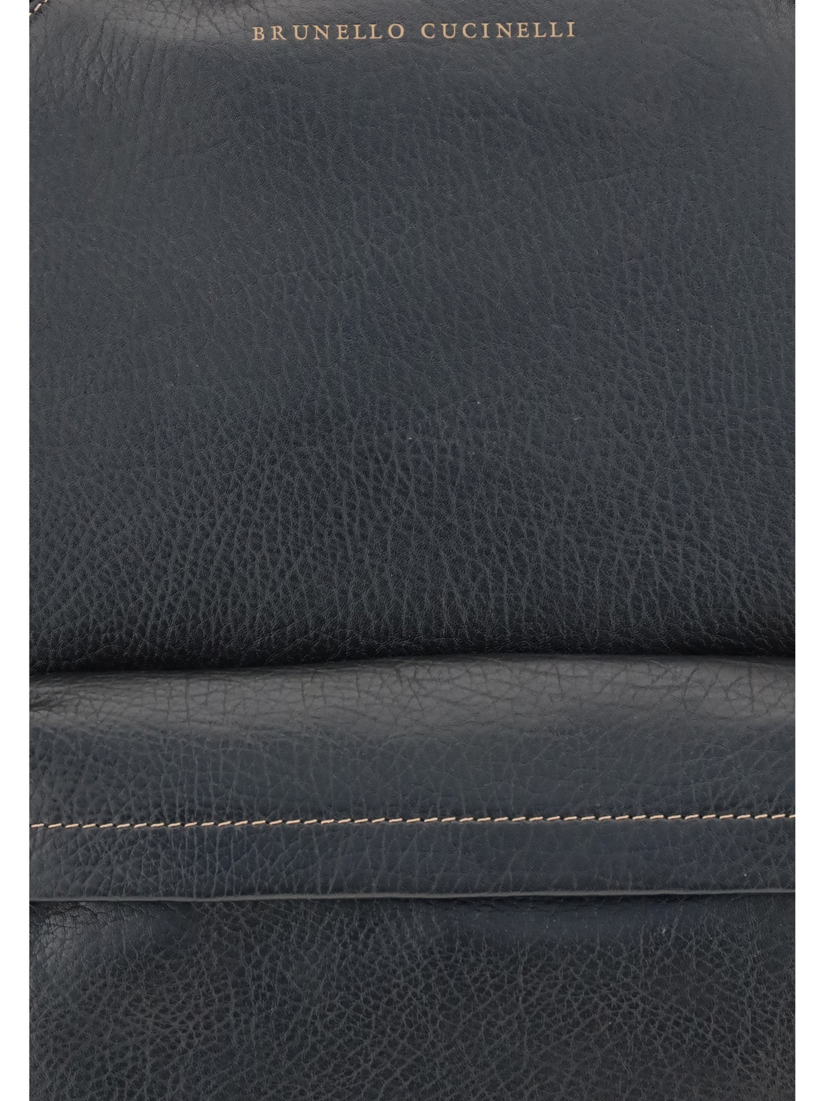 Brunello Cucinelli Leather Travel Backpack - Black