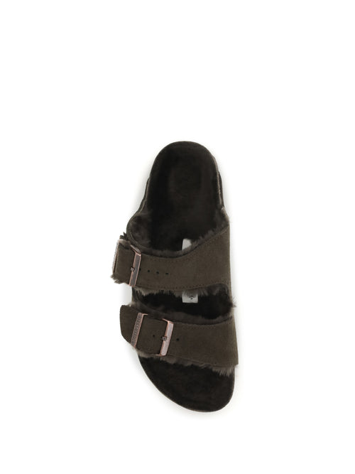 Birkenstock Arizona shearling Sandals - Mocca