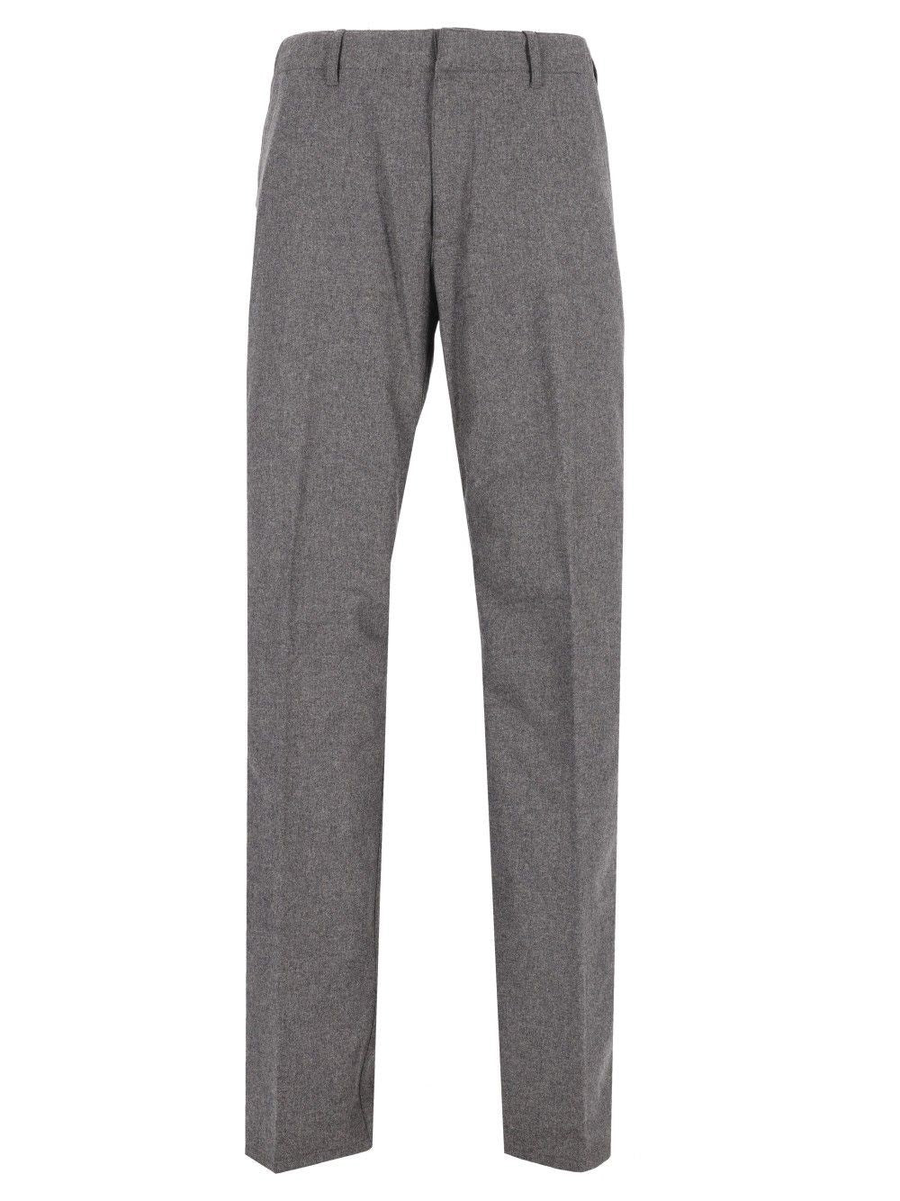 Etro Tailored Cashmere Blend Trousers - Grey