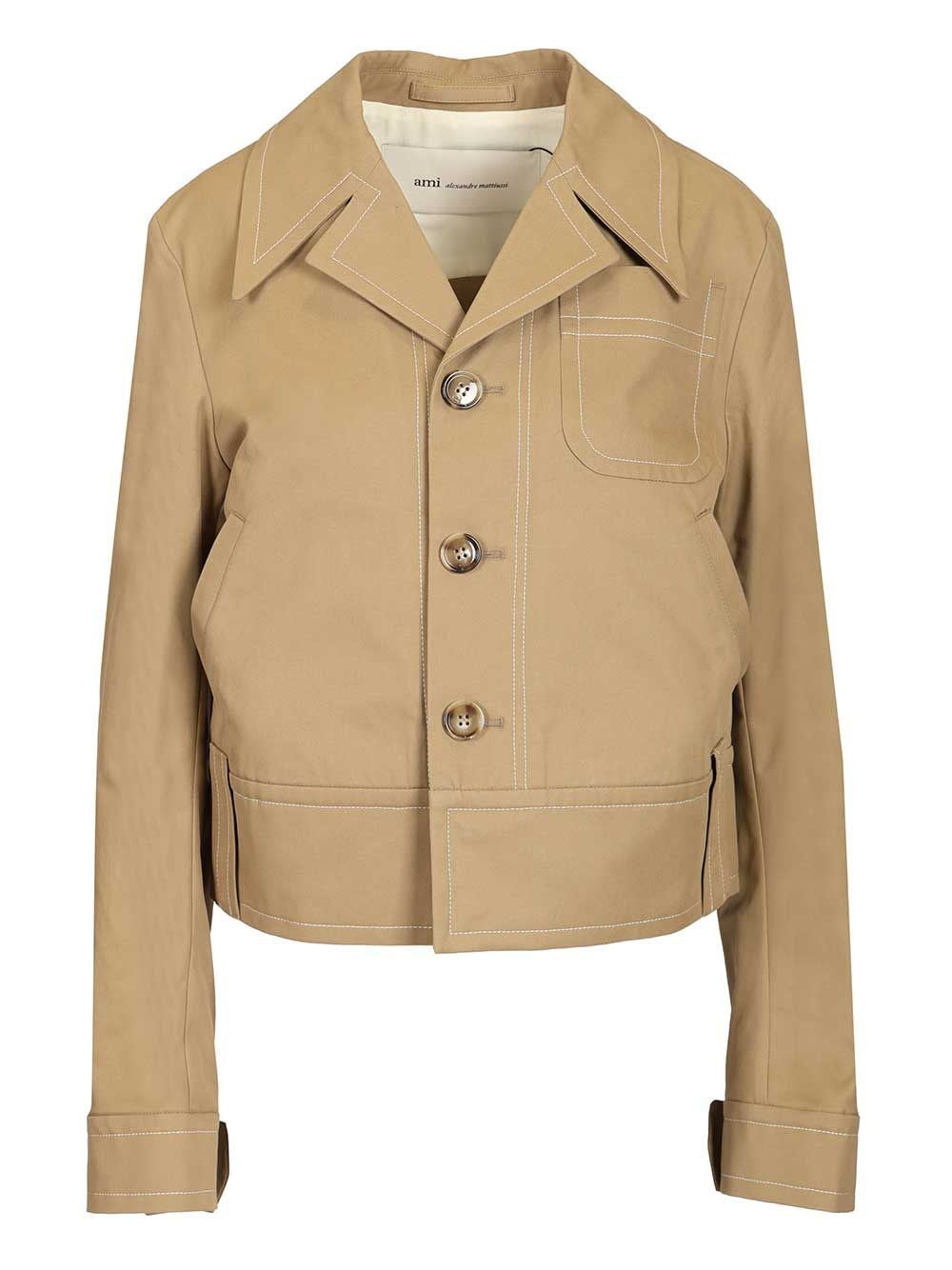 Ami Cotton Jacket - Beige