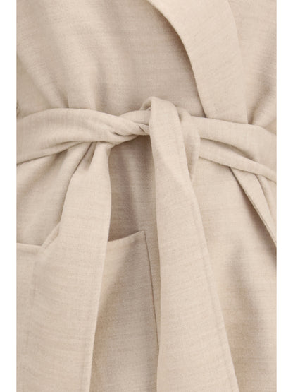 Fabiana Filippi Belted double wool Coat - Casha'