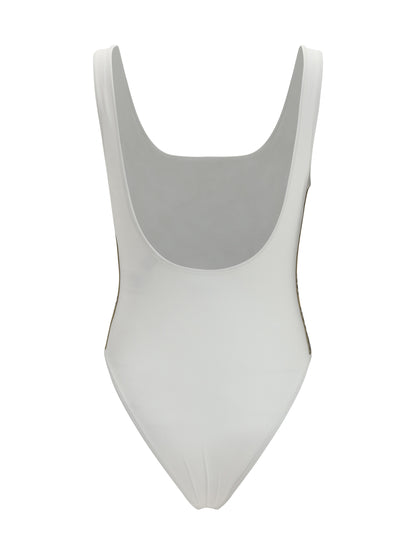 BURBERRY One-piece Swimsuit with Check trim