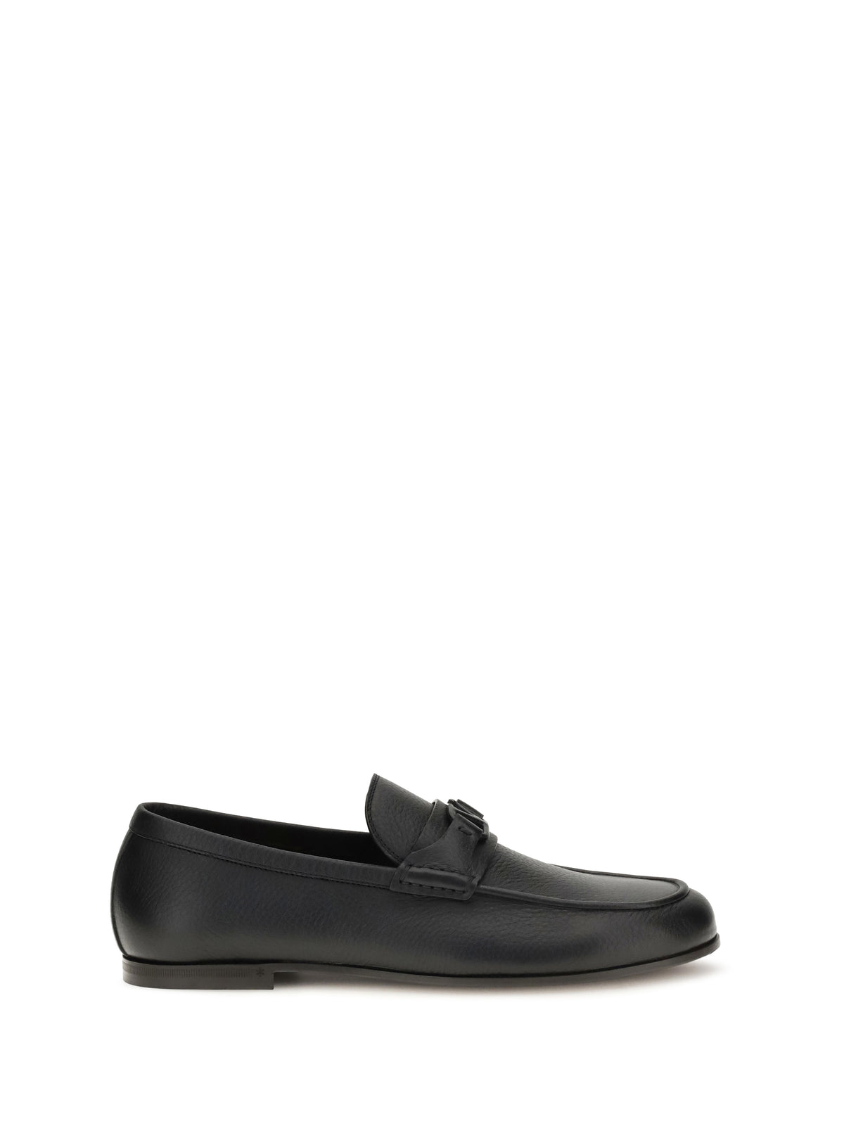 Valentino Garavani VLogo Signature Loafers in deer leather - Black
