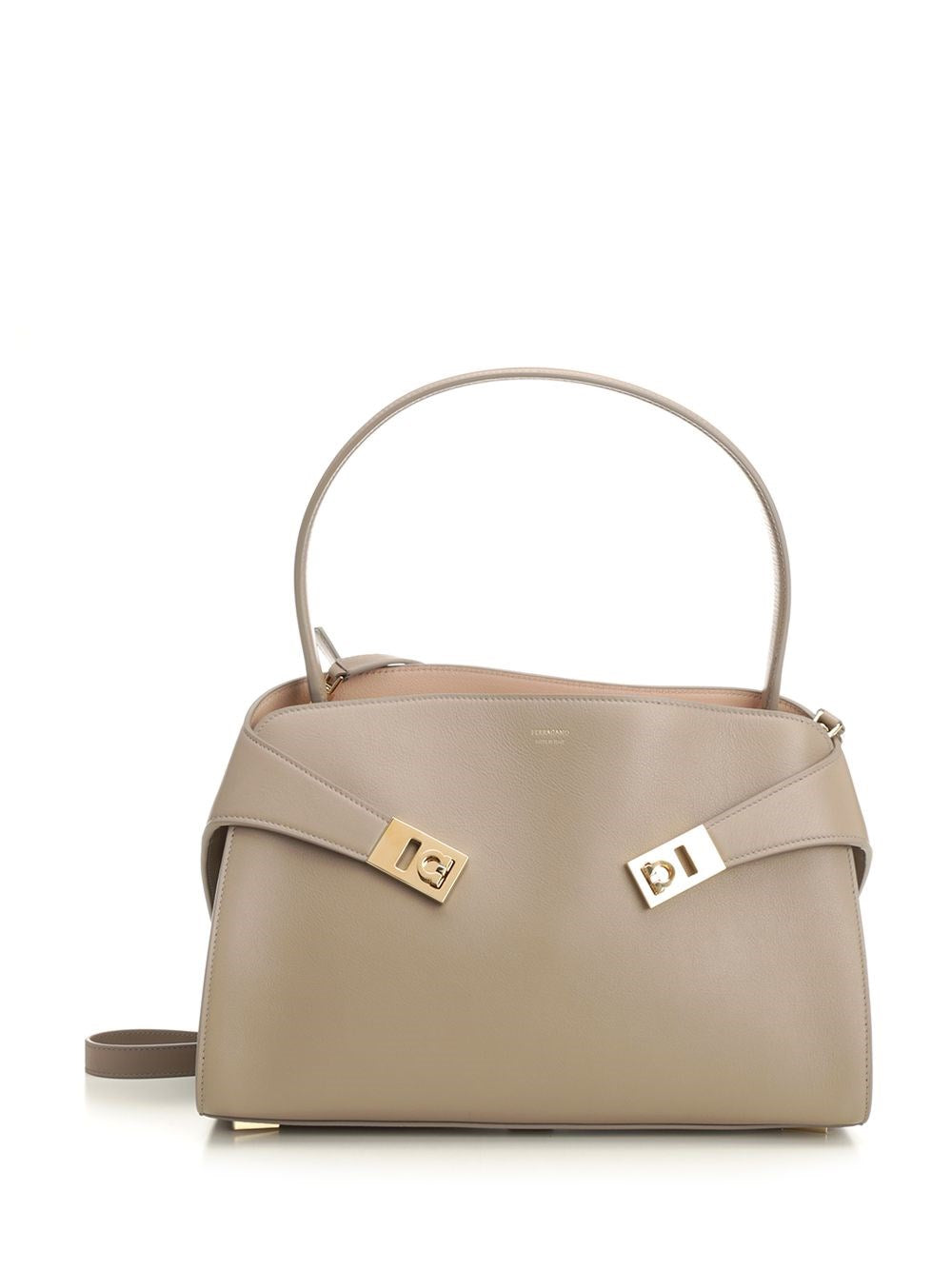 Ferragamo "Hug Soft" Shoulder Bag - Beige