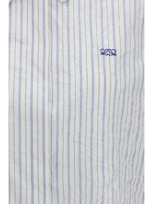 Loewe Short-sleeved striped Shirt - White/Multicolor