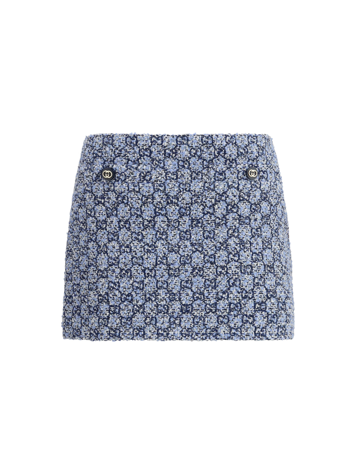 Gucci GG Tweed Skirt - Blue/Azure/Mc