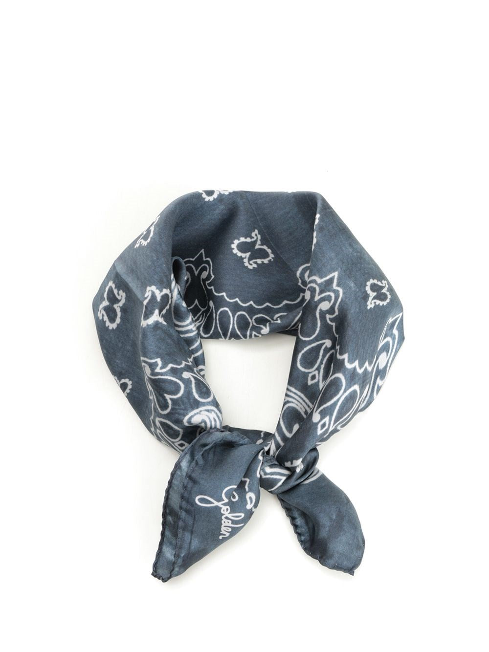 Golden Goose Paisley Pattern Bandana - Blue
