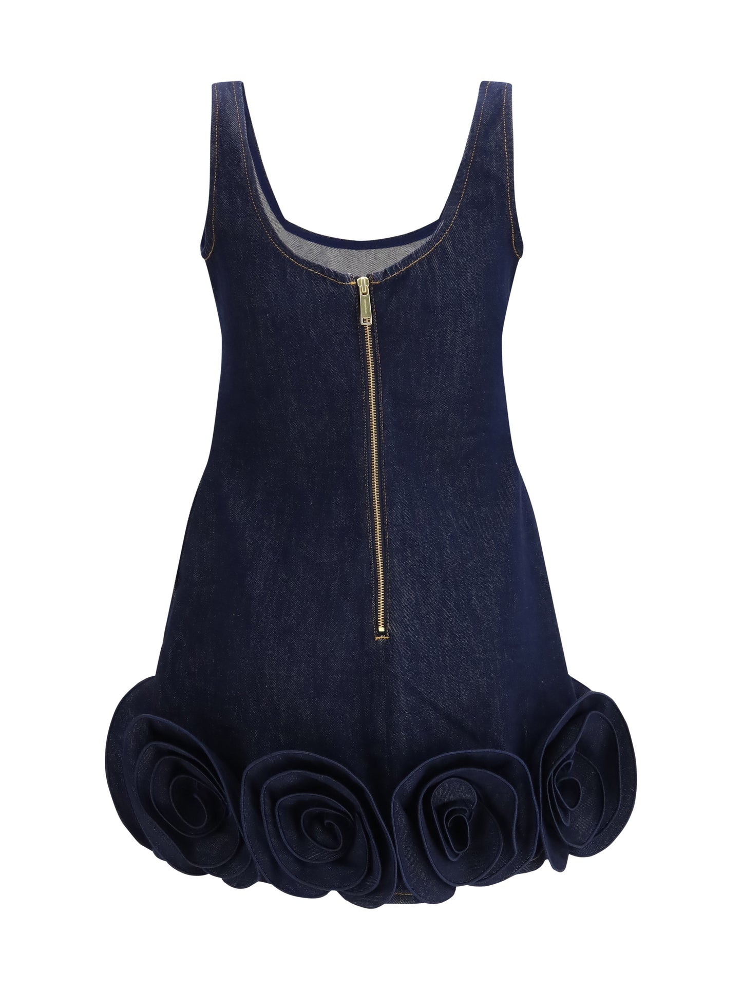 SELF-PORTRAIT Denim 3d Flower mini Dress