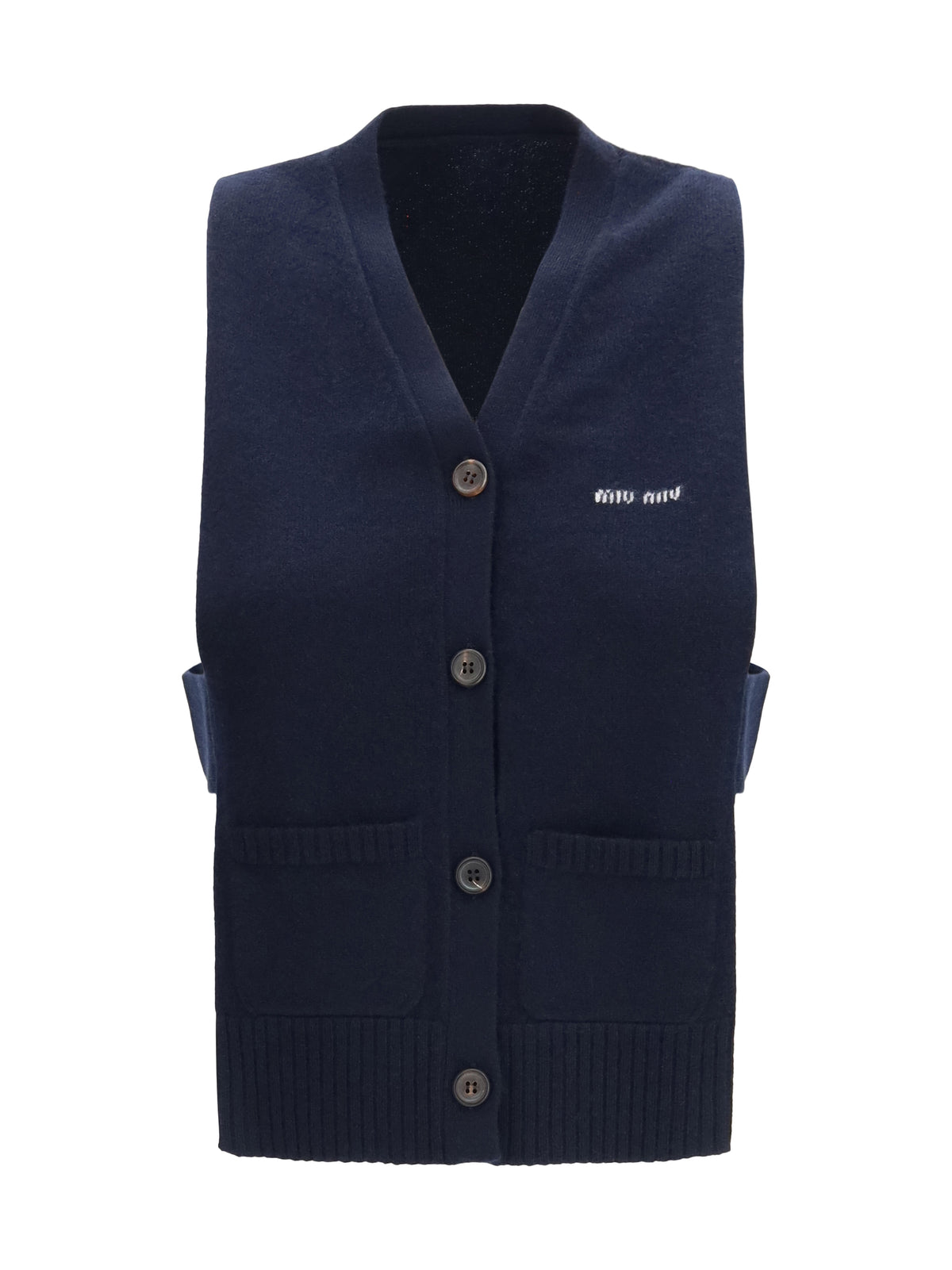 Miu Miu Cashmere cardigan Vest - Bleu