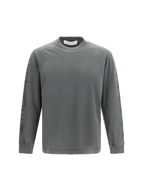 Golden Goose Long-sleeved cotton T-shirt - Anthracite
