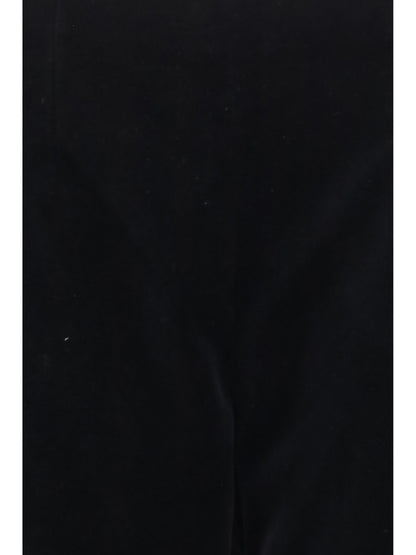 Khaite Ryden cotton-velvet Pants - Black