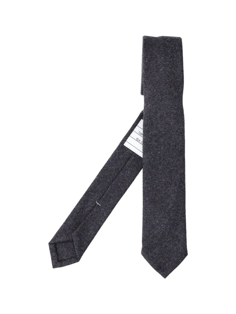 Thom Browne Flannel Tie - Grey
