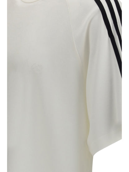 Y-3 Short Sleeve 3-Stripes T-shirt - Cwhite