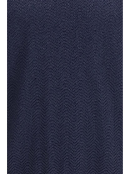 GIORGIO ARMANI Short-sleeved cotton and silk Sweater