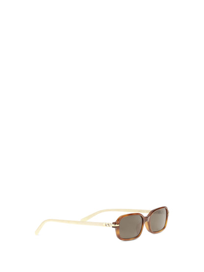 Valentino Garavani Rectangular VG0047S Sunglasses - Havana-Ivory-Brown