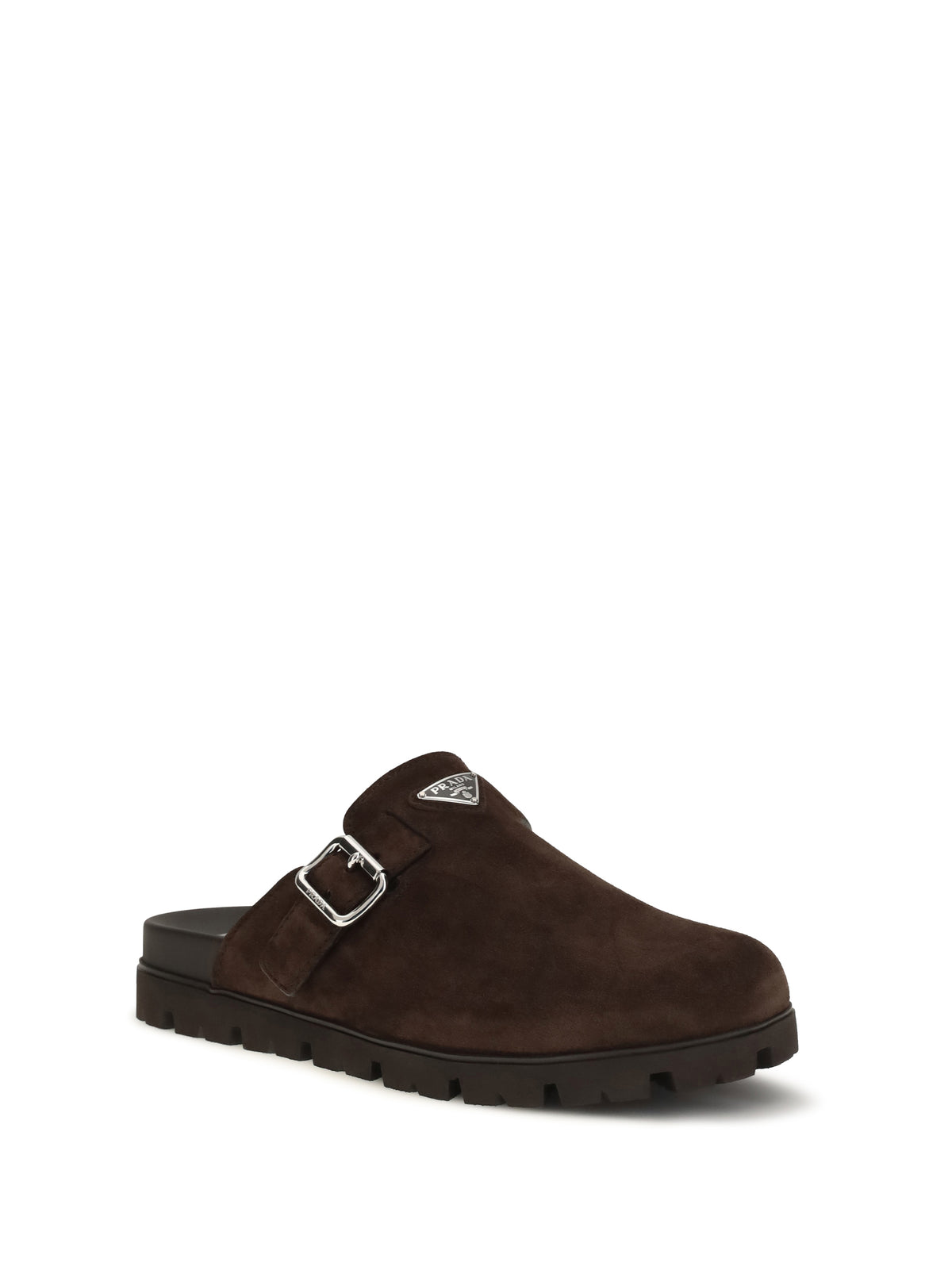 Prada Suede Mules - Moro