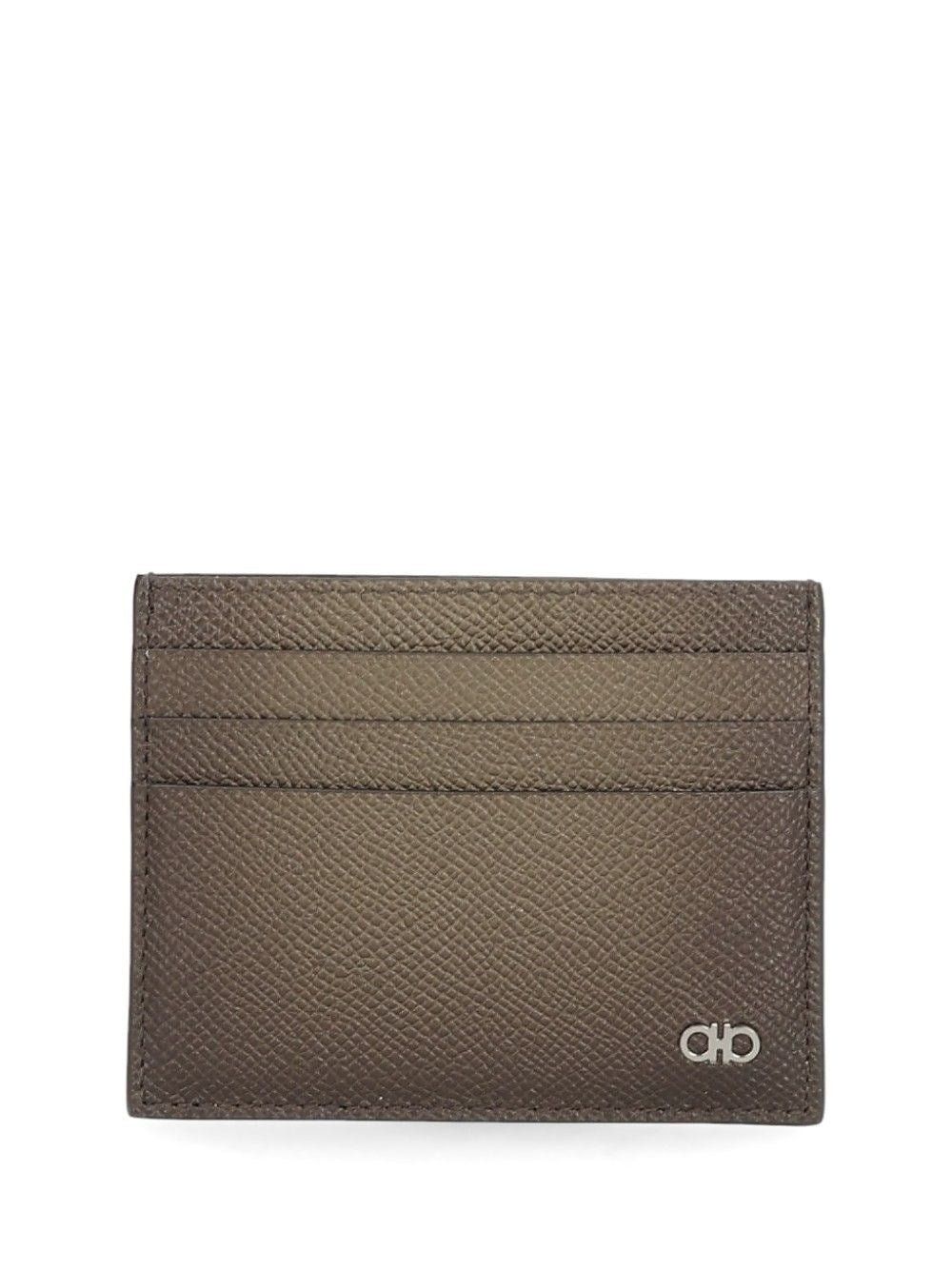 Ferragamo Gancini Credit Card Holder - Brown