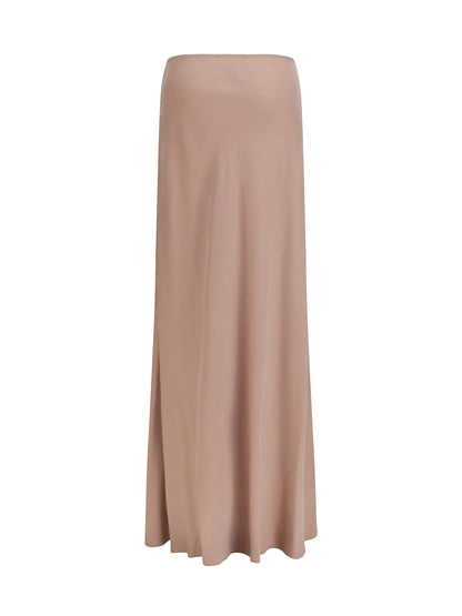 Fabiana Filippi Lyocell long Skirt - Moka Meringa