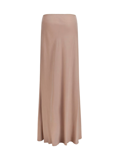 Fabiana Filippi Lyocell long Skirt - Moka Meringa
