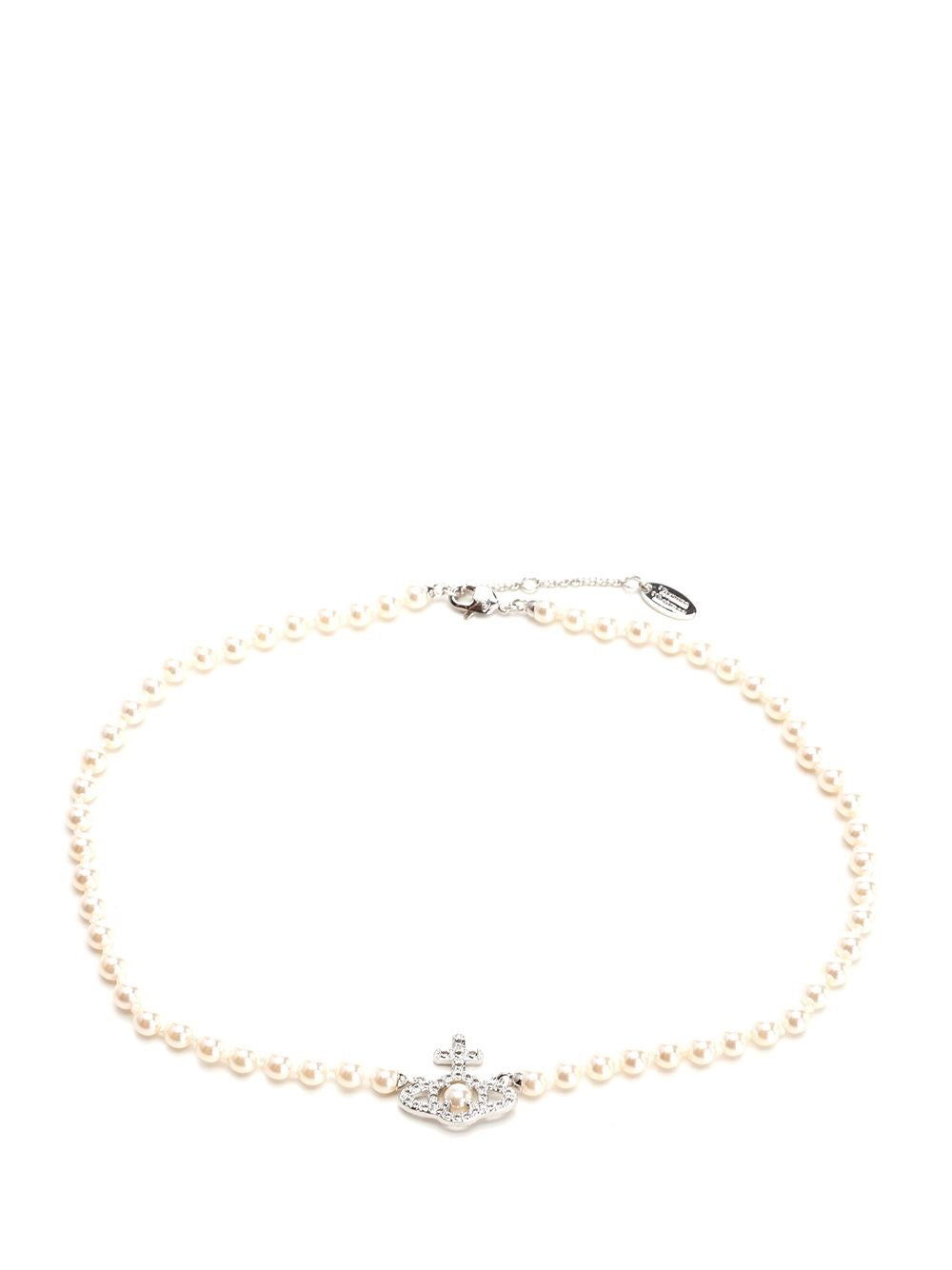 Vivienne Westwood "Olympia" Choker Necklace - White