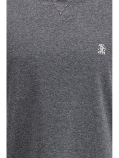 BRUNELLO CUCINELLI T-shirt in cotton with a logo