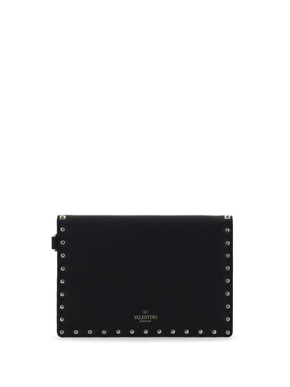 VALENTINO GARAVANI Rockstud leather Clutch