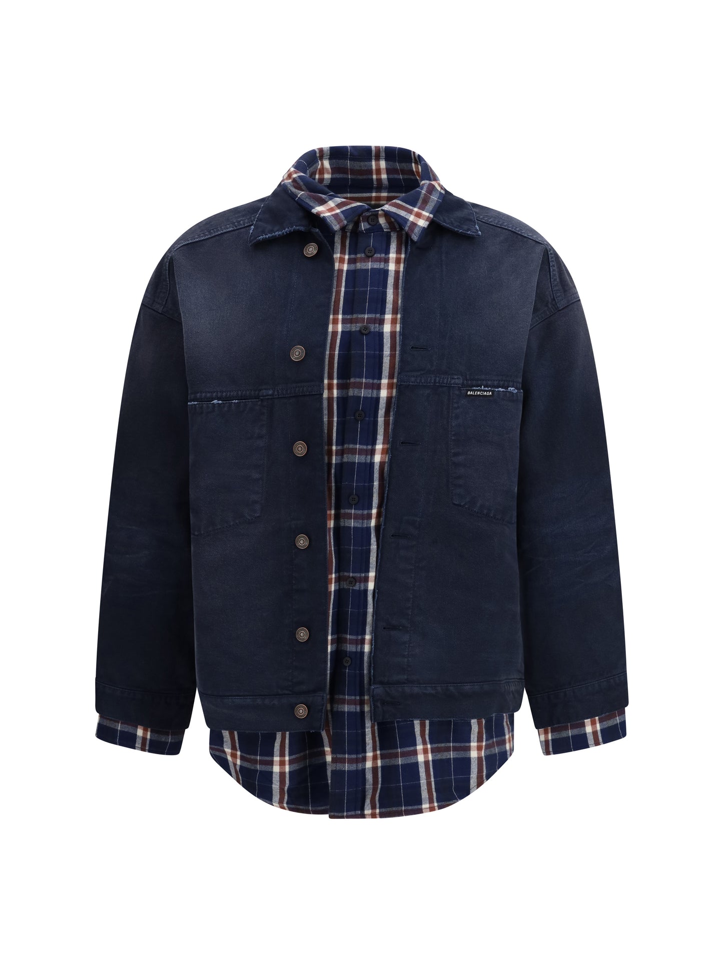 BALENCIAGA Patched Shirt Jacket