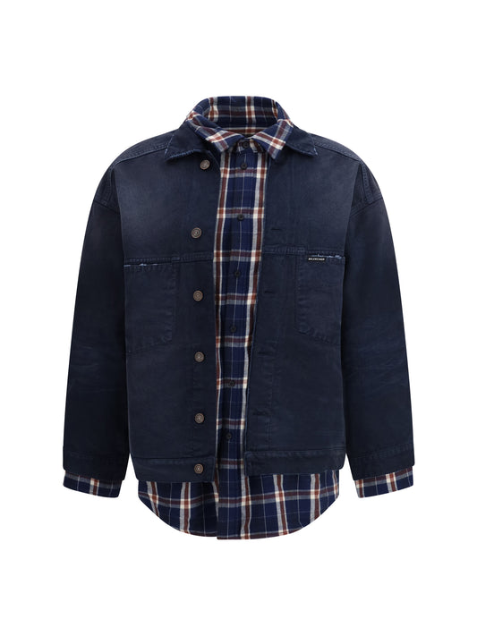 BALENCIAGA Patched Shirt Jacket