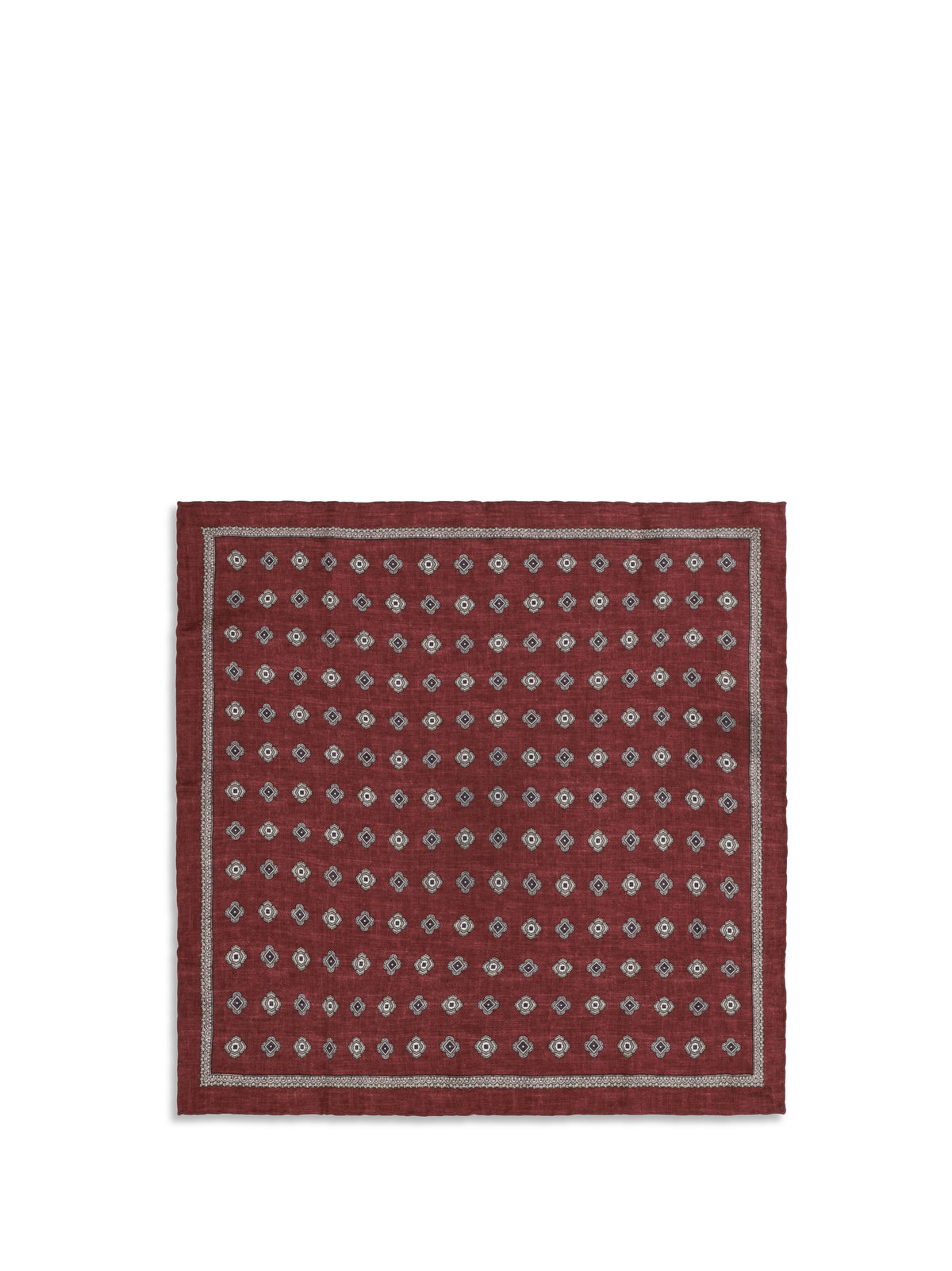 Brunello Cucinelli Jacquard silk Pocket Square - Lava