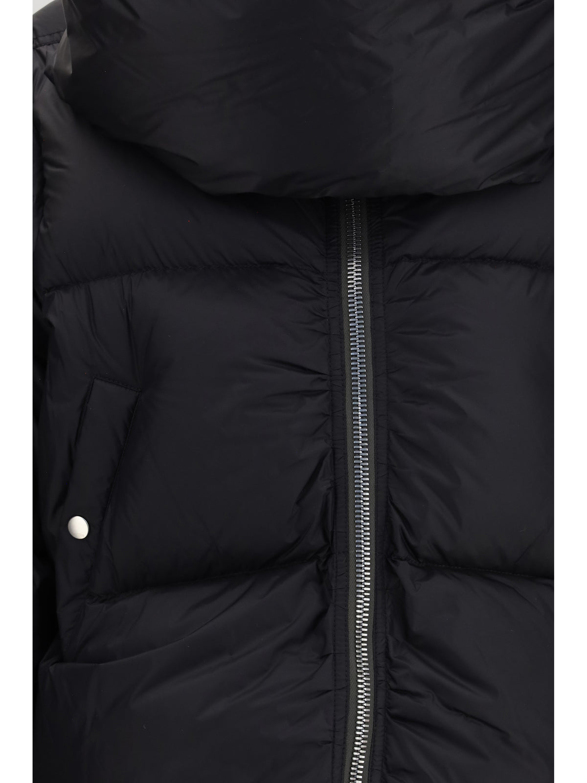 Rick Owens Padded Funnel Neck Jacket - Black