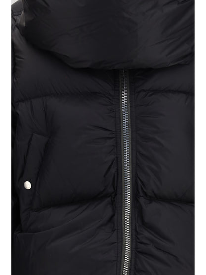 Rick Owens Padded Funnel Neck Jacket - Black