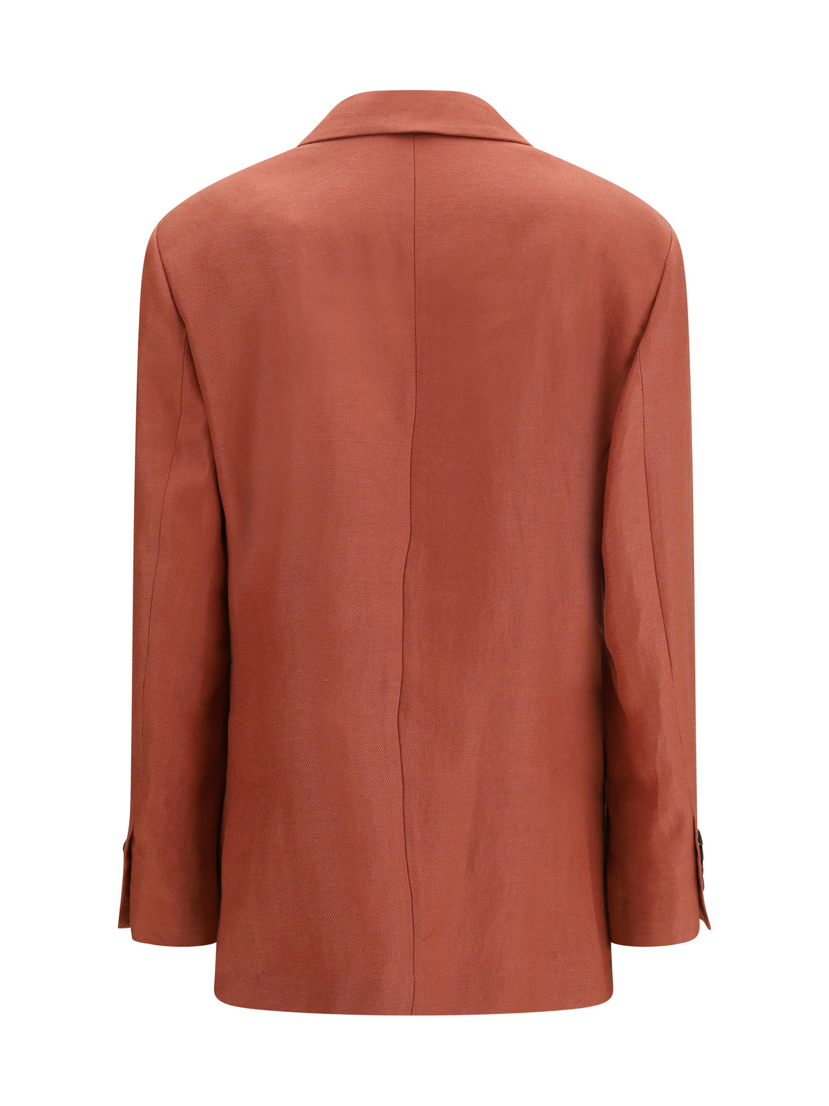 Brunello Cucinelli Single-breasted linen Blazer - Orange Flame