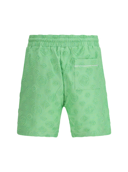 CASABLANCA Towelling Monogram Shorts