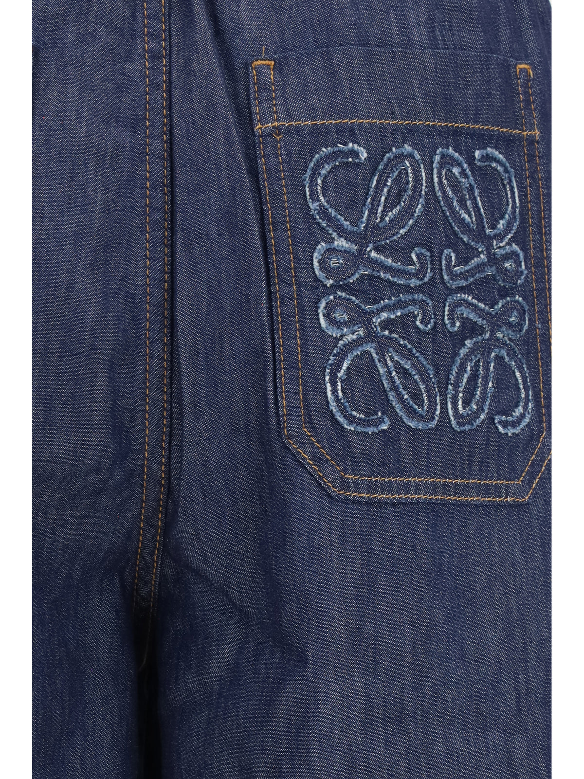 Loewe Cotton drawstring Pants - Denim Blue