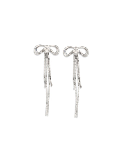 SELF-PORTRAIT Double crystal bow Earrings