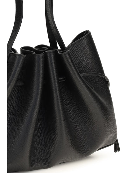 Yuzefi Scallop Shoulder Bag - Black