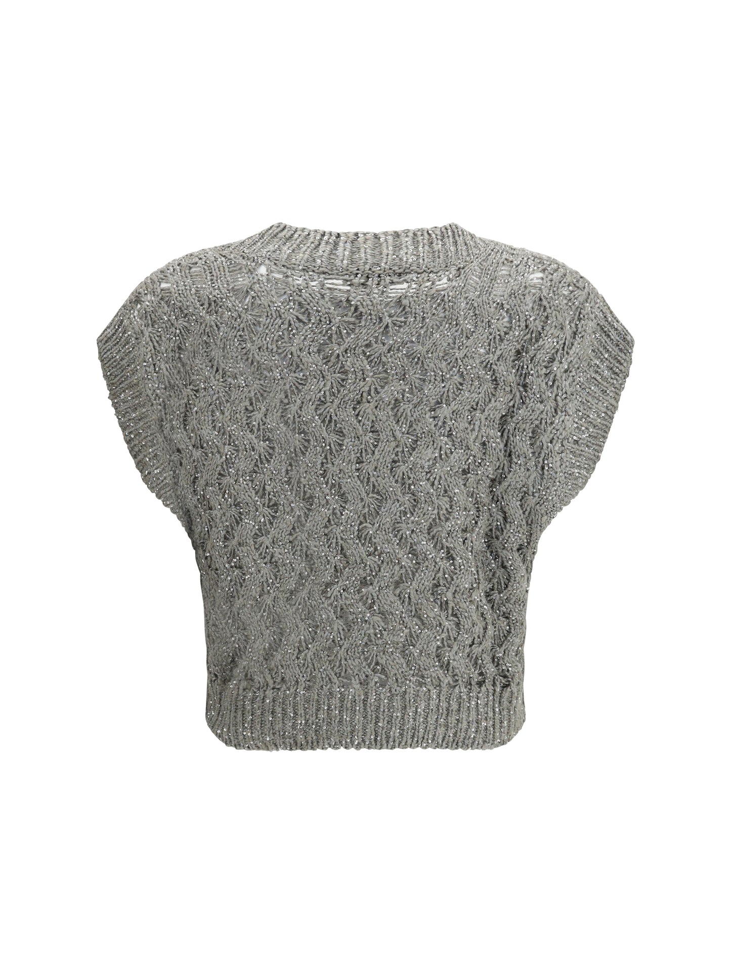 BRUNELLO CUCINELLI Silk blend sequined Vest