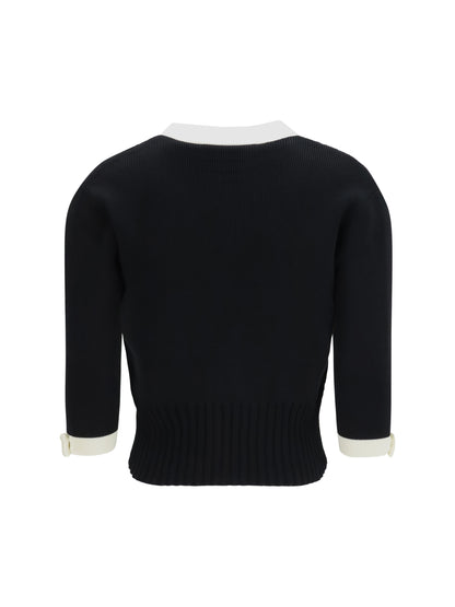 VALENTINO Bicolor v-neck Cardigan
