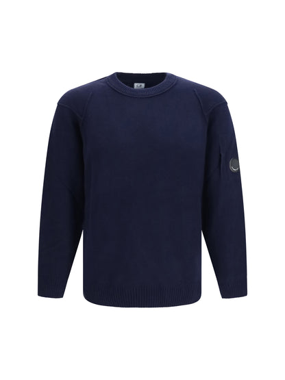 C.P. Company GRS lambswool crewneck Sweater - Total Eclipse