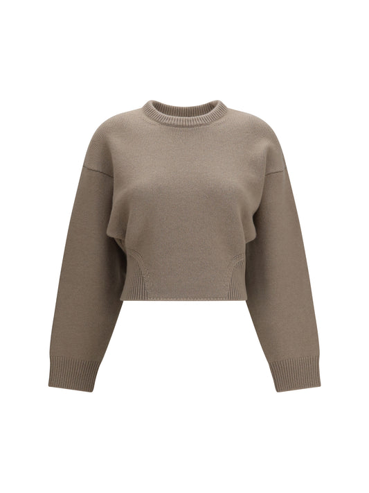 AlaïA Cashmere crewneck Sweater - Sable