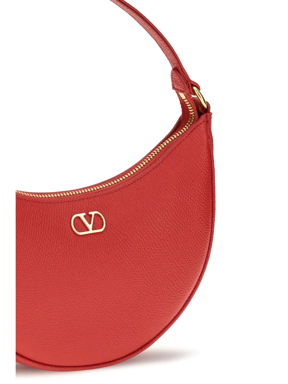 Valentino Garavani Mini Hobo VLogo Signature Shoulder Bag - Rouge Pur