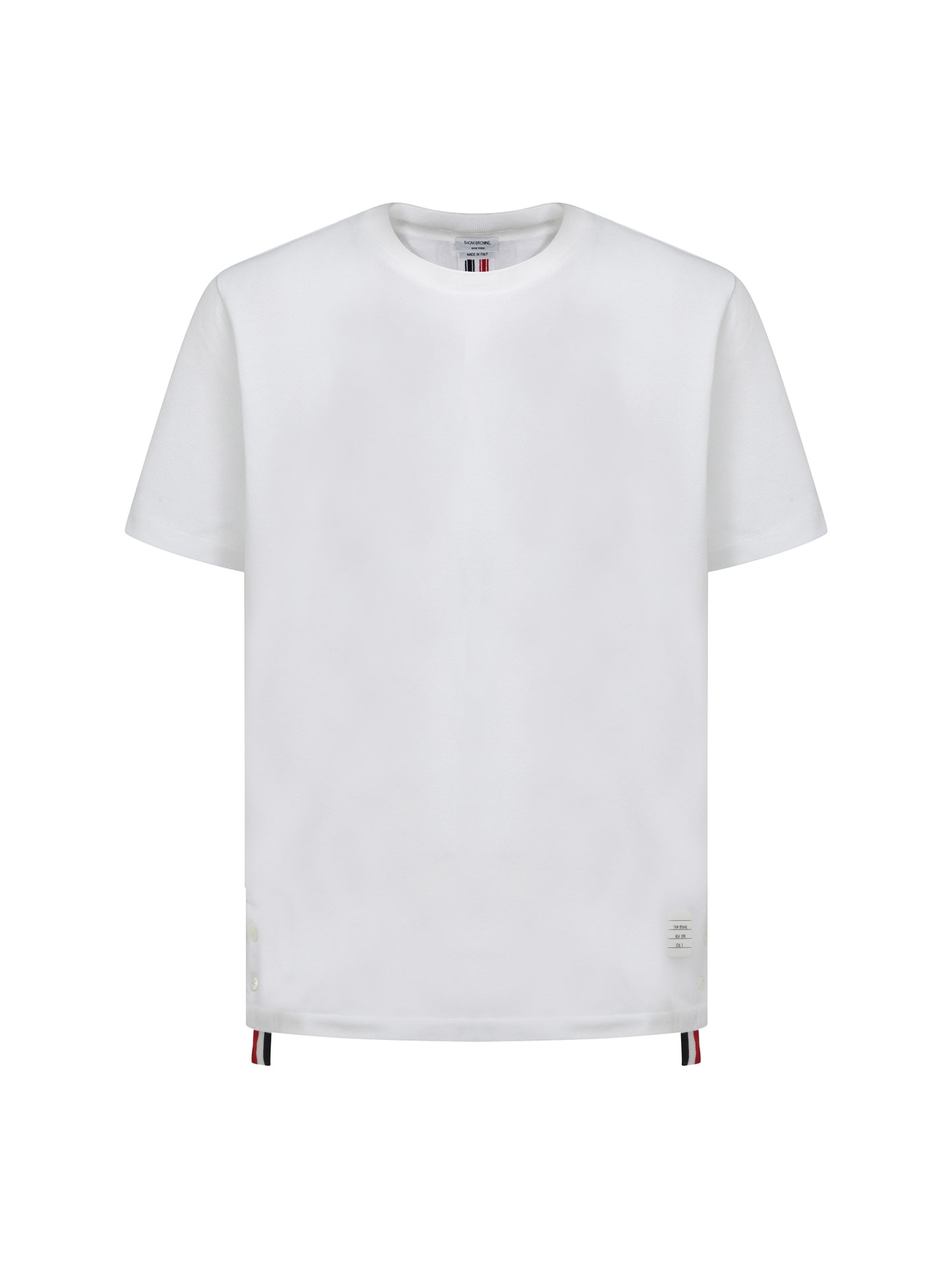 THOM BROWNE Short sleeve cotton T-shirt