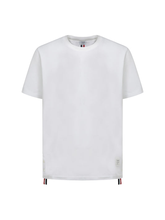 THOM BROWNE Short sleeve cotton T-shirt