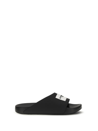 Givenchy Rubber Slippers - Black