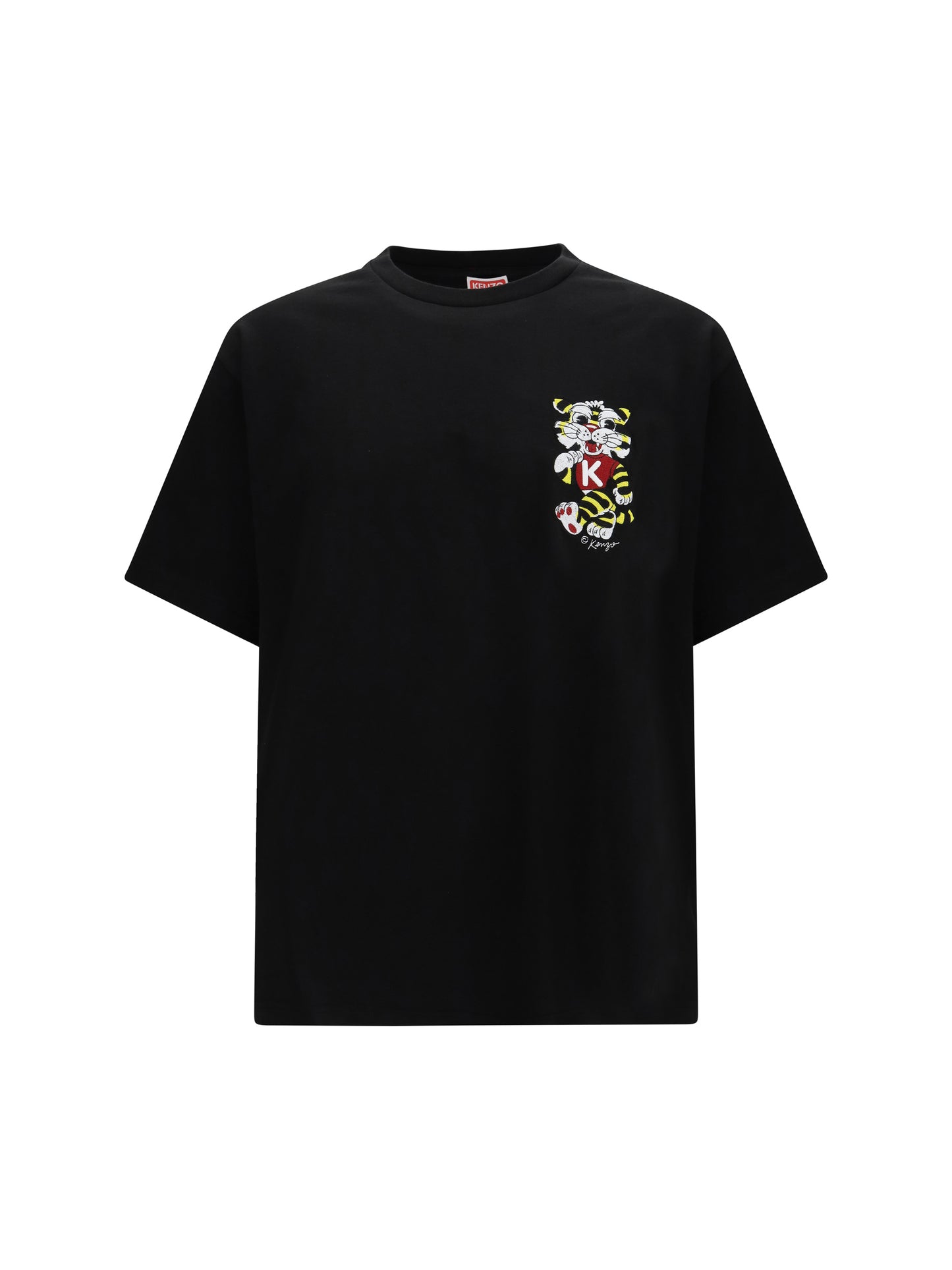 KENZO Wild Tiger motif embroidered on the chest oversized T-shirt